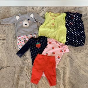 Carter’s Baby Girl Outfits - 3M